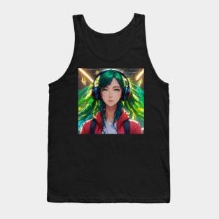 girl and music Tank Top